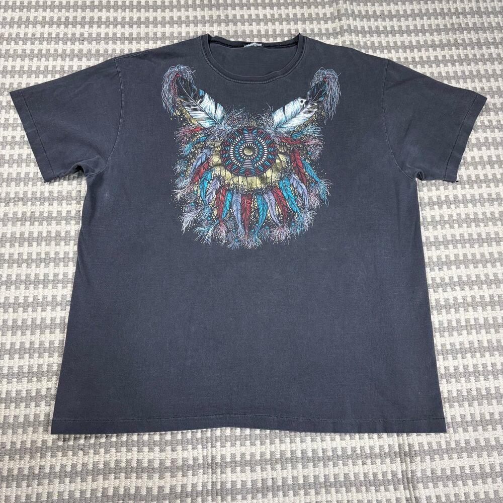 VTG 90s Single Stitch Native American Dreamcatcher Diamond Dust Graphic T-Shirt